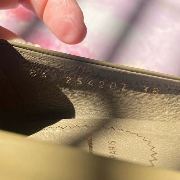 YSL Tan Platform Patent Leather Stiletto High Heels IT 38 8: US - Picture 9 of 16